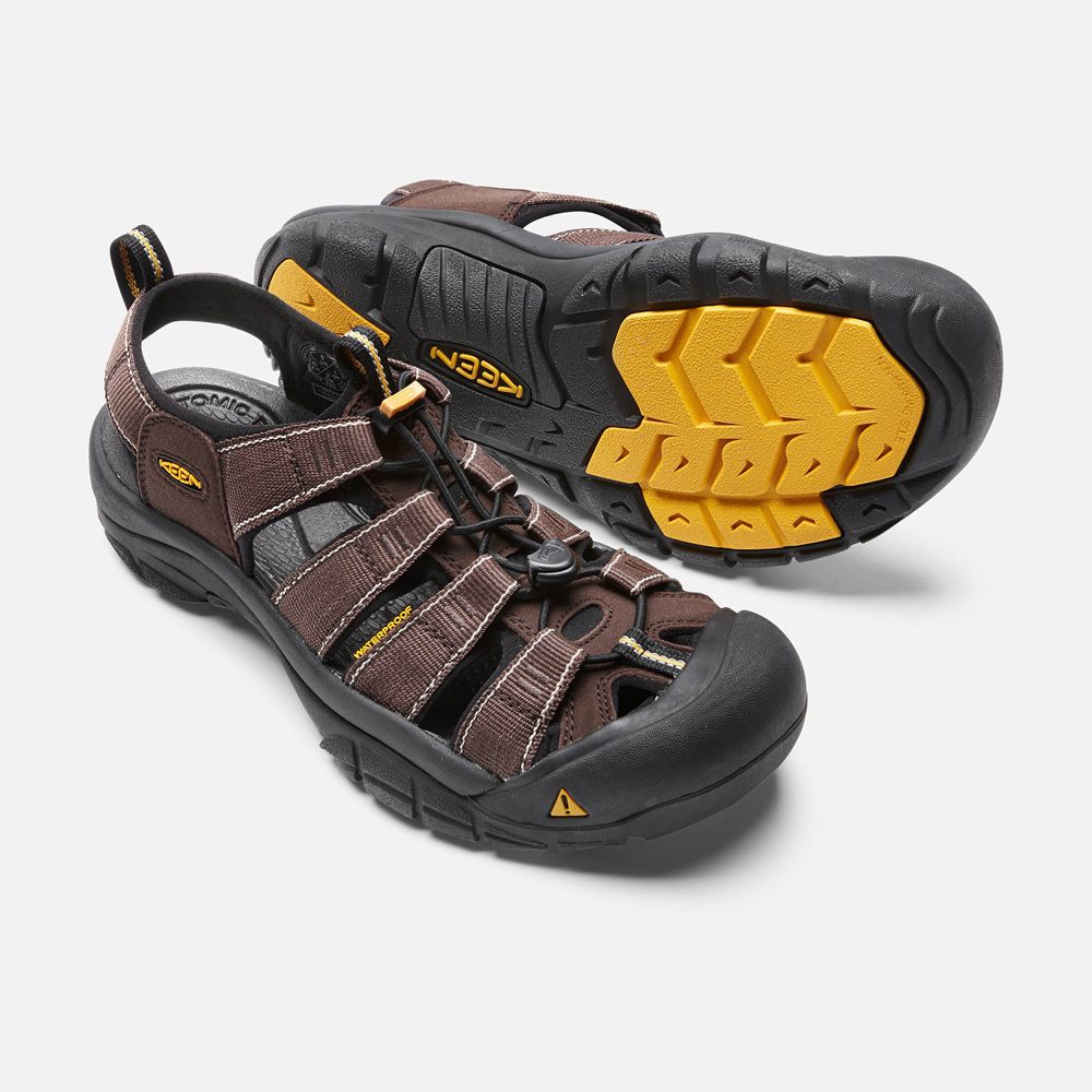 Sandalias Trekking Keen Mexico Marrom/Negros - Hombre Newport H2 - PR8461250